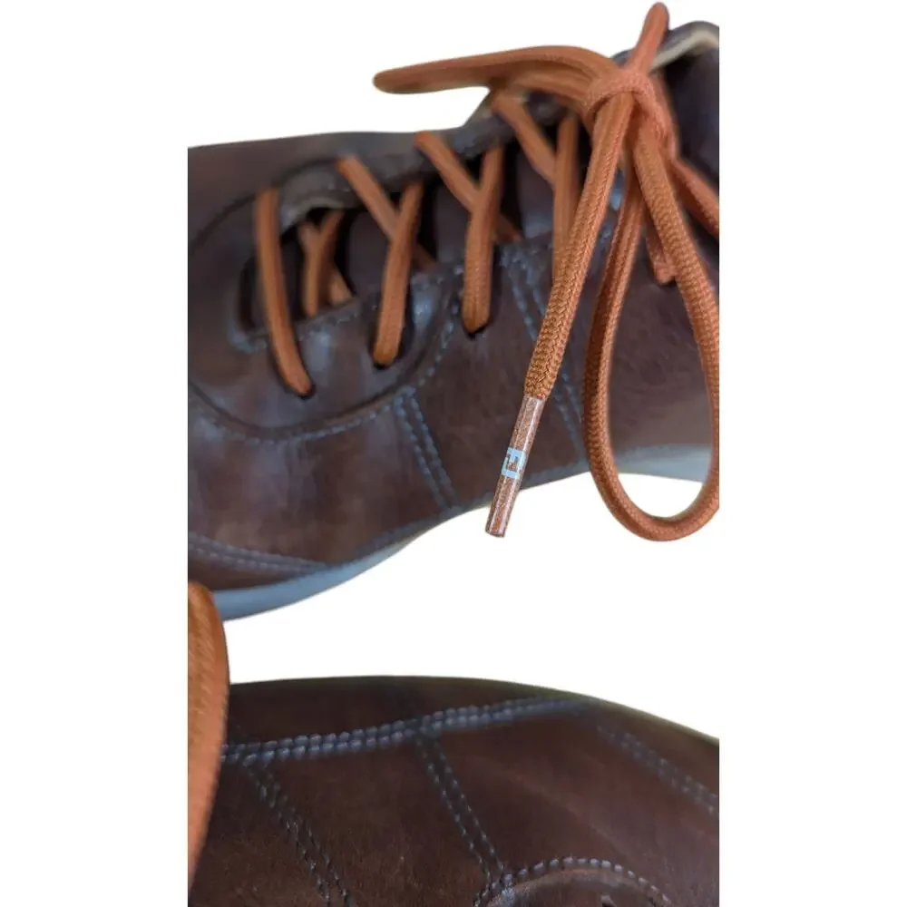 FOOTJOY FJ VERSALUXE Spikeless Golf Shoes Size 9.5 M Brown 57253 Orange